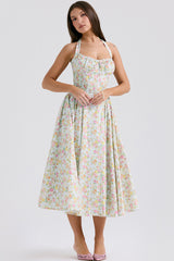 Adabella Cotton Halter Midi Sundress | Dress In Beauty Adabella Cotton Halter Midi Sundress | Dress In Beauty