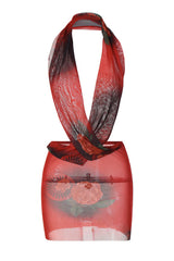 Backless Mesh Halter One Step Skirt | Dress In Beauty Backless Mesh Halter One Step Skirt | Dress In Beauty