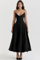 Lady Black Strapless Midi Dress | Dress In Beauty Lady Black Strapless Midi Dress | Dress In Beauty