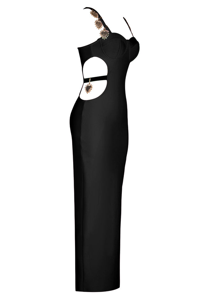 Strappy Metal Trim Cut Out Maxi Dress | Dress In Beauty Strappy Metal Trim Cut Out Maxi Dress | Dress In Beauty