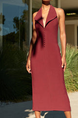 Annita Crepe Halter Midi Dress | Dress In Beauty Annita Crepe Halter Midi Dress | Dress In Beauty