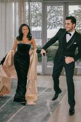 Strapless Embellished Maxi Velvet Dress | Dress In Beauty Strapless Embellished Maxi Velvet Dress | Dress In Beauty