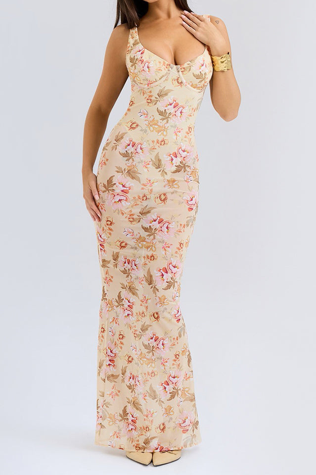 Robina Floral Bustier Bodice Gown | Dress In Beauty Robina Floral Bustier Bodice Gown | Dress In Beauty