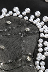 Strapless Pearl Mesh Mini Dress | Dress In Beauty Strapless Pearl Mesh Mini Dress | Dress In Beauty