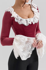 Jacinda Velvet Lace Tunic Top | Dress In Beauty Jacinda Velvet Lace Tunic Top | Dress In Beauty