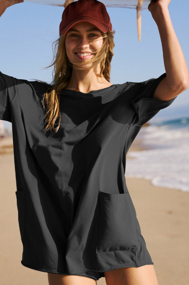 Koton Boat Neck Playsuit | Dress In Beauty Koton Boat Neck Playsuit | Dress In Beauty