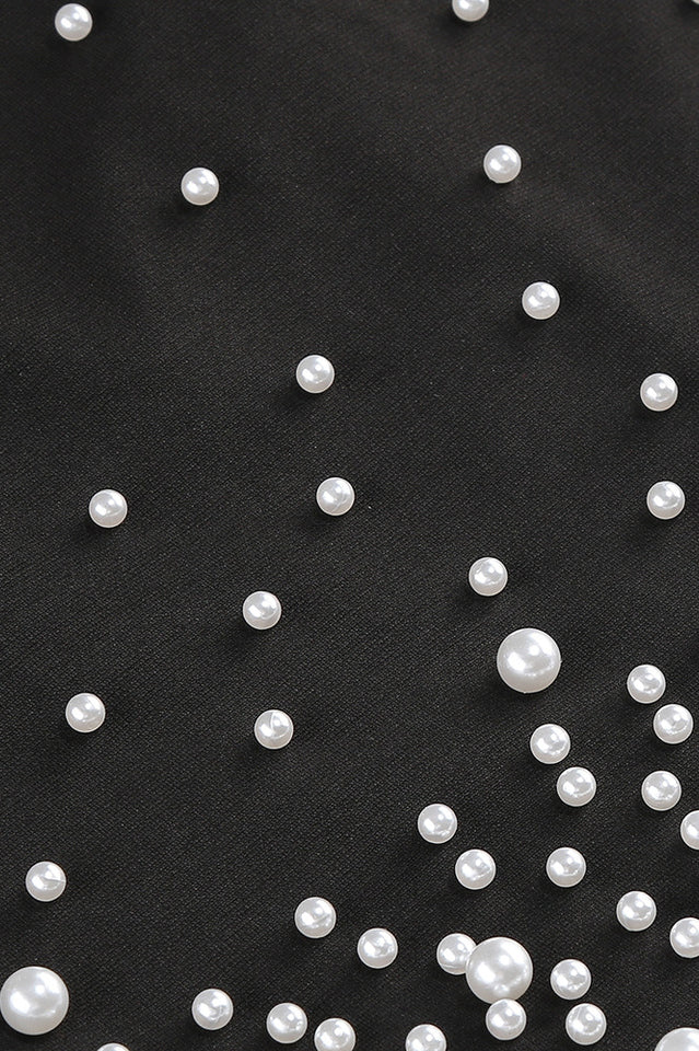 Pearl Polka Dots Embellished Midi Dress | Dress In Beauty Pearl Polka Dots Embellished Midi Dress | Dress In Beauty