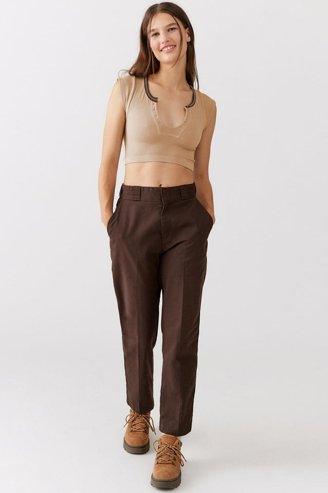 Notched Neck Cap Sleeve Cropped Tee | Dress In Beauty Notched Neck Cap Sleeve Cropped Tee | Dress In Beauty