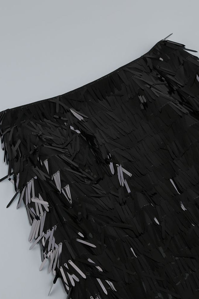 Aleyna Feather Top + Sequin Skirt Set | Dress In Beauty Aleyna Feather Top + Sequin Skirt Set | Dress In Beauty