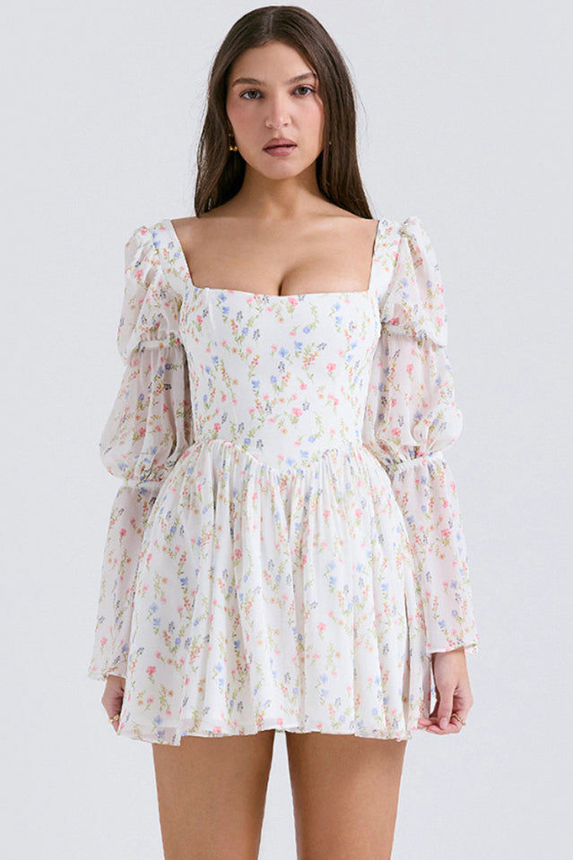 Sancia Printed Puff Sleeve Mini Dress | Dress In Beauty Sancia Printed Puff Sleeve Mini Dress | Dress In Beauty