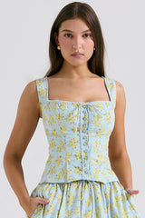 Vintage Floral Print Top + Skirt Set | Dress In Beauty Vintage Floral Print Top + Skirt Set | Dress In Beauty