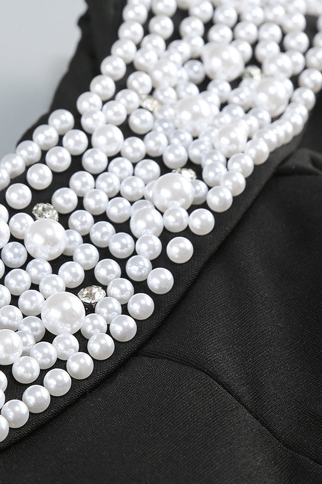 Halter Pearl Crystal-Trim Gown | Dress In Beauty Halter Pearl Crystal-Trim Gown | Dress In Beauty