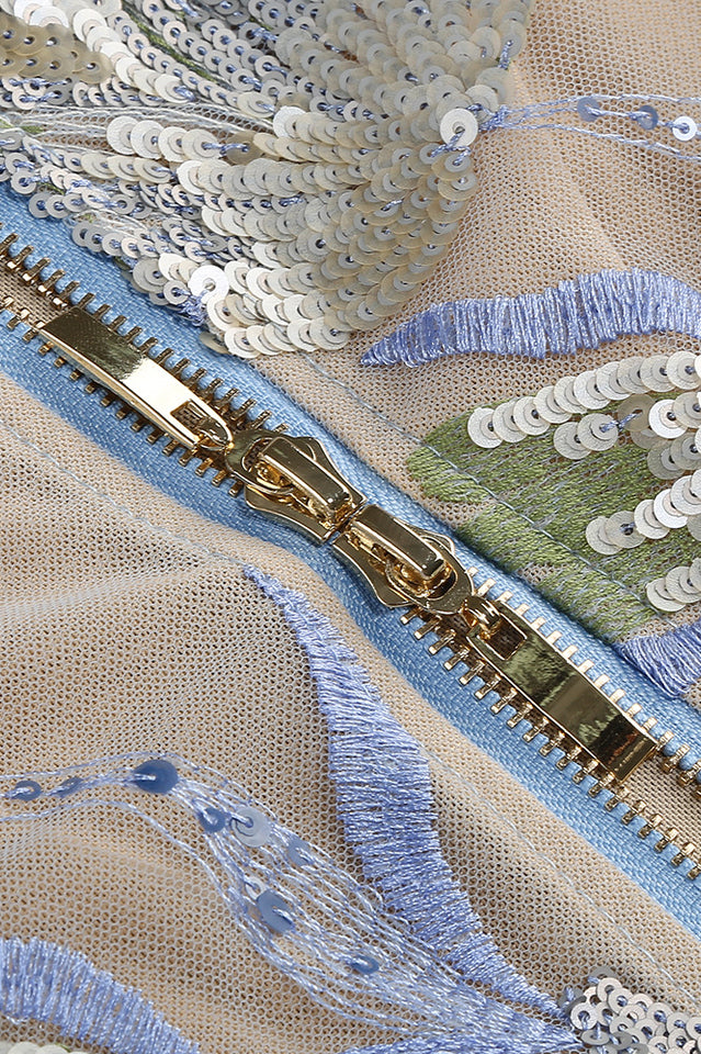 Kamames Strapless Floral Sequined Maxi Dress | Dress In Beauty Kamames Strapless Floral Sequined Maxi Dress | Dress In Beauty