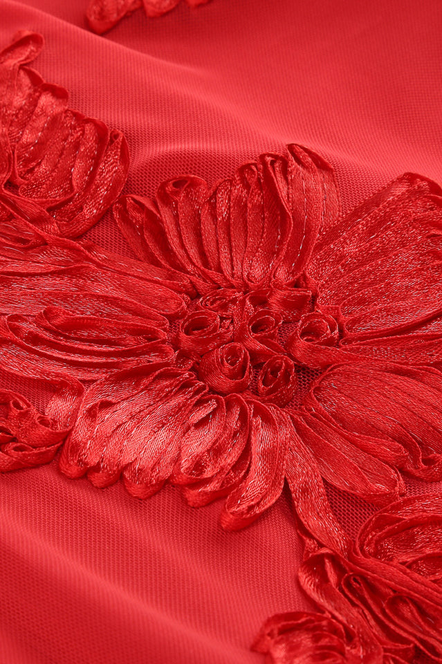 Halter 3D Floral Embroidered Gown | Dress In Beauty Halter 3D Floral Embroidered Gown | Dress In Beauty