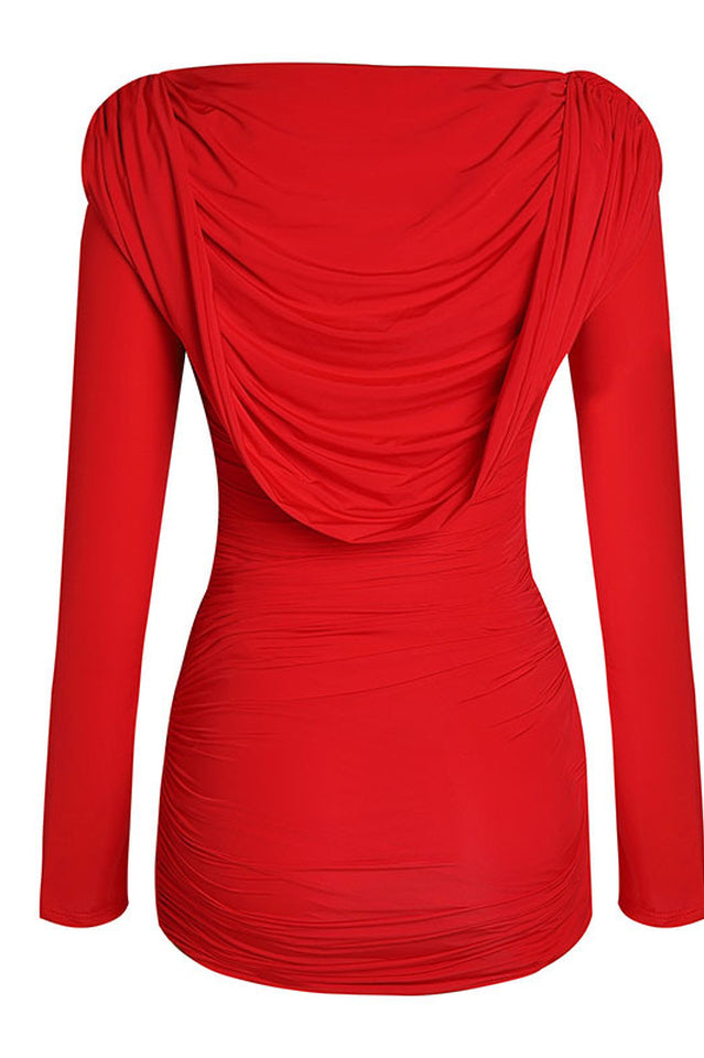 Arina Long Sleeve Plunge Mini Dress | Dress In Beauty Arina Long Sleeve Plunge Mini Dress | Dress In Beauty