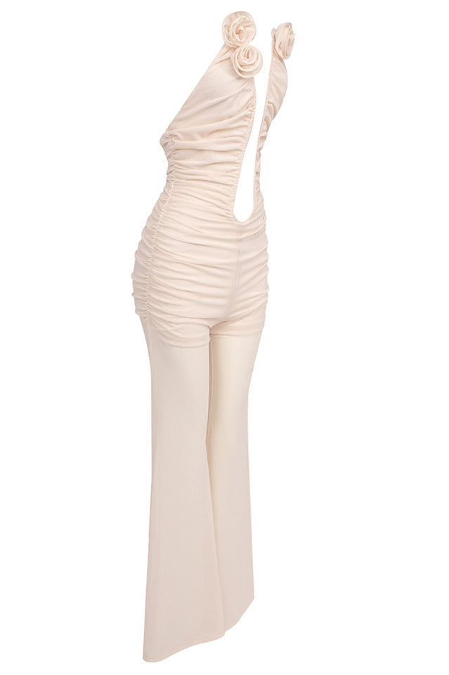 Vissarion 3D Flower Pleat Jumpsuit | Dress In Beauty Vissarion 3D Flower Pleat Jumpsuit | Dress In Beauty