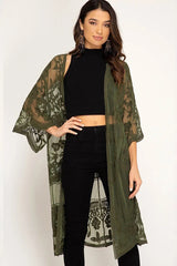 Hollow Out Lace Kimono Cover Up | Dress In Beauty Hollow Out Lace Kimono Cover Up | Dress In Beauty