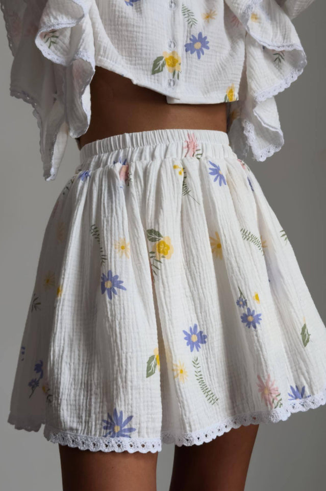 Ruffled Strawberry Print Skirt Set | Dress In Beauty Ruffled Strawberry Print Skirt Set | Dress In Beauty