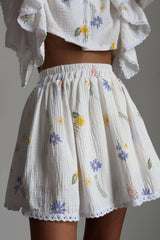 Ruffled Strawberry Print Skirt Set | Dress In Beauty Ruffled Strawberry Print Skirt Set | Dress In Beauty