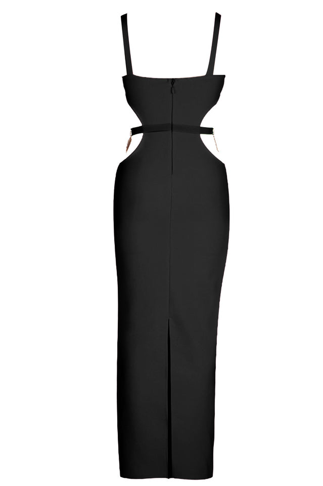 Strappy Metal Trim Cut Out Maxi Dress | Dress In Beauty Strappy Metal Trim Cut Out Maxi Dress | Dress In Beauty