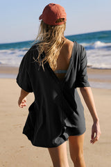 Koton Boat Neck Playsuit | Dress In Beauty Koton Boat Neck Playsuit | Dress In Beauty