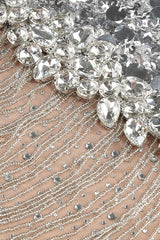 Halterneck Sequin Crystal Embellished Gown | Dress In Beauty Halterneck Sequin Crystal Embellished Gown | Dress In Beauty