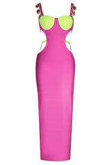 Strappy Metal Trim Cut Out Maxi Dress | Dress In Beauty Strappy Metal Trim Cut Out Maxi Dress | Dress In Beauty