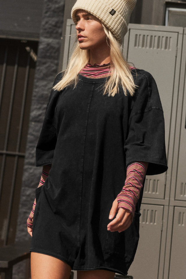 Koton Boat Neck Playsuit | Dress In Beauty Koton Boat Neck Playsuit | Dress In Beauty