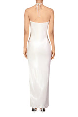 Glitter Rosette Halter Sequined Maxi Dress | Dress In Beauty Glitter Rosette Halter Sequined Maxi Dress | Dress In Beauty