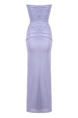 Adela Blue Strapless Cut Out Dress | Dress In Beauty Adela Blue Strapless Cut Out Dress | Dress In Beauty