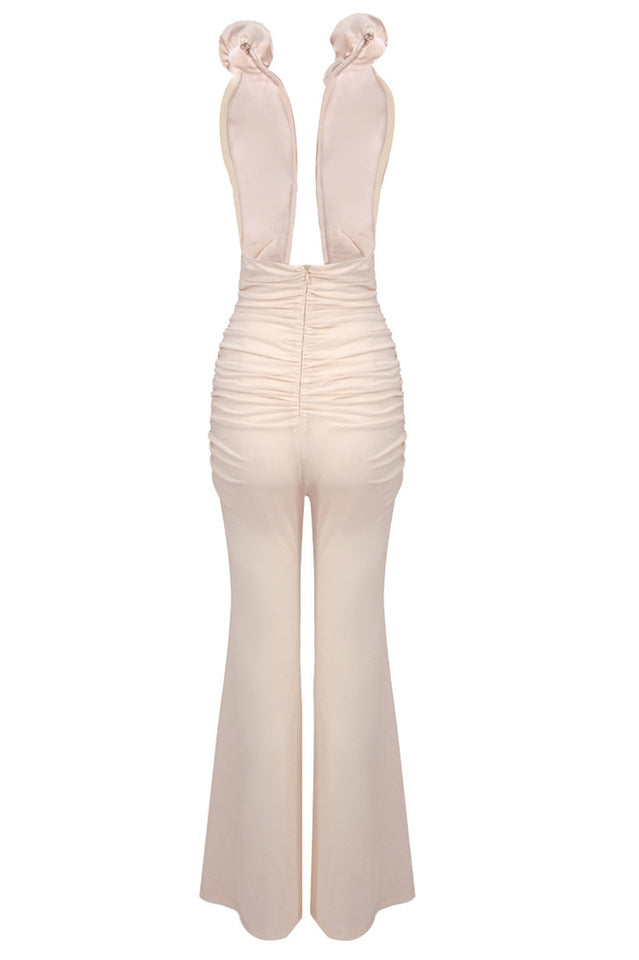 Vissarion 3D Flower Pleat Jumpsuit | Dress In Beauty Vissarion 3D Flower Pleat Jumpsuit | Dress In Beauty