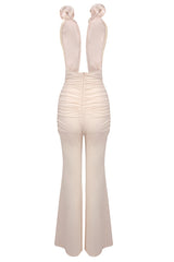 Vissarion 3D Flower Pleat Jumpsuit | Dress In Beauty Vissarion 3D Flower Pleat Jumpsuit | Dress In Beauty