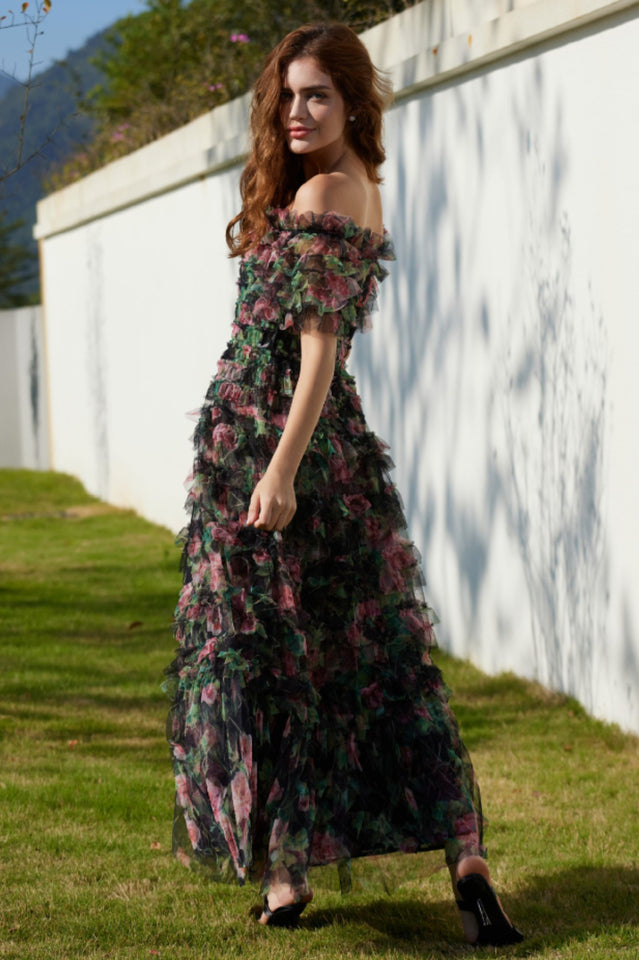 Nola Ruched Floral Maxi Dress | Dress In Beauty Nola Ruched Floral Maxi Dress | Dress In Beauty