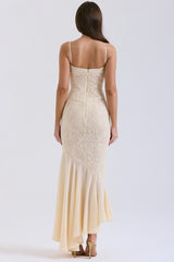 Vanilla Chiffon & Lace Gown | Dress In Beauty Vanilla Chiffon & Lace Gown | Dress In Beauty