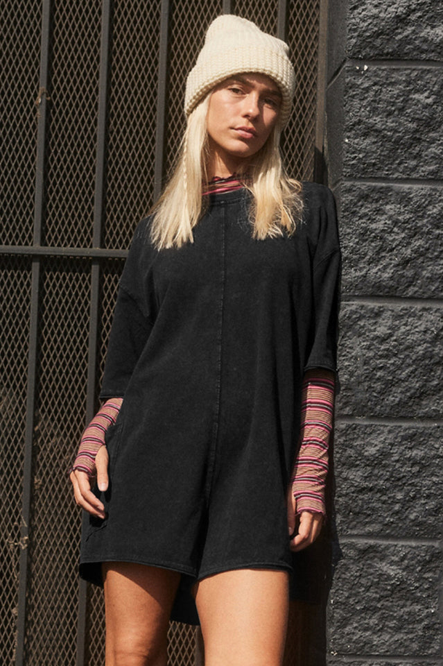 Koton Boat Neck Playsuit | Dress In Beauty Koton Boat Neck Playsuit | Dress In Beauty