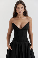 Lady Black Strapless Midi Dress | Dress In Beauty Lady Black Strapless Midi Dress | Dress In Beauty