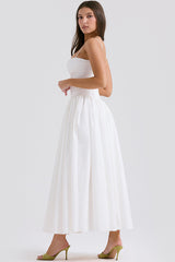 Isabella White Cotton Sundress | Dress In Beauty Isabella White Cotton Sundress | Dress In Beauty