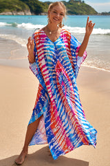 Tropical Pattern Kimono Blouse ( 29 Colors ) | Dress In Beauty Tropical Pattern Kimono Blouse ( 29 Colors ) | Dress In Beauty