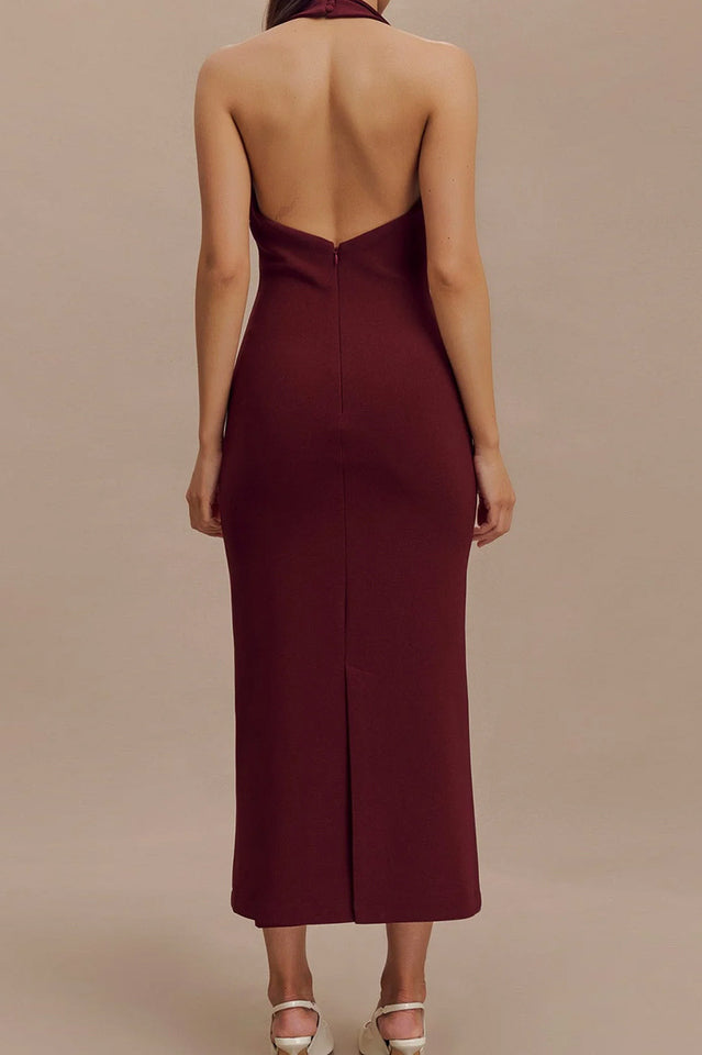Annita Crepe Halter Midi Dress | Dress In Beauty Annita Crepe Halter Midi Dress | Dress In Beauty
