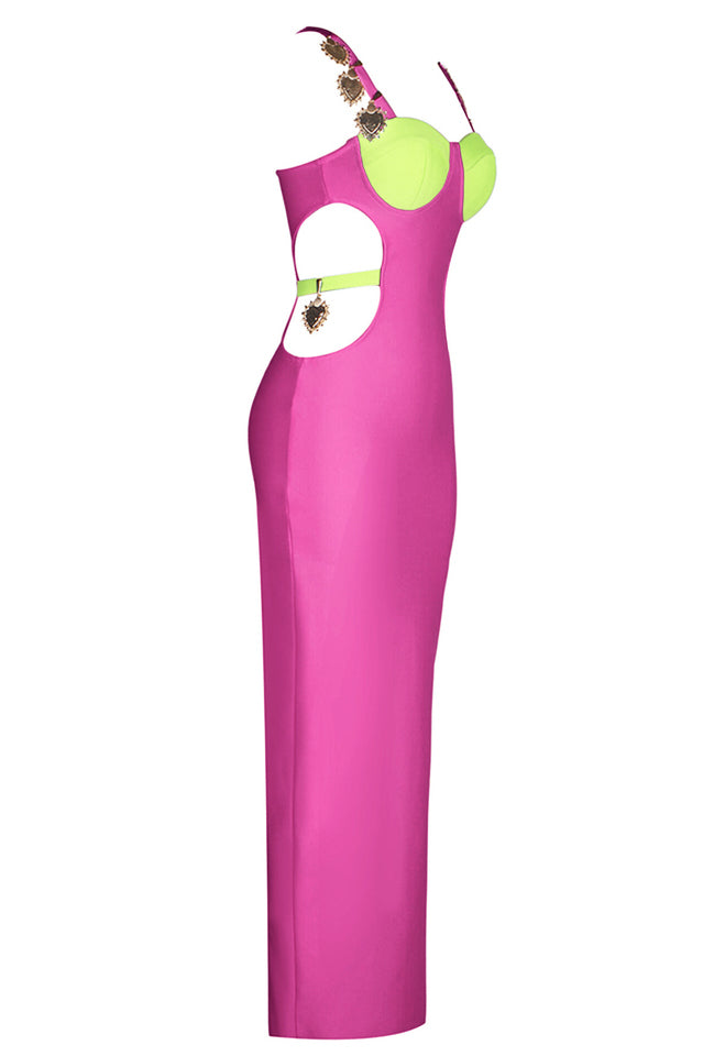 Strappy Metal Trim Cut Out Maxi Dress | Dress In Beauty Strappy Metal Trim Cut Out Maxi Dress | Dress In Beauty