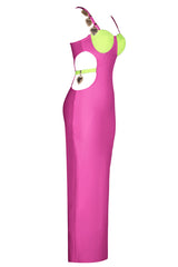 Strappy Metal Trim Cut Out Maxi Dress | Dress In Beauty Strappy Metal Trim Cut Out Maxi Dress | Dress In Beauty