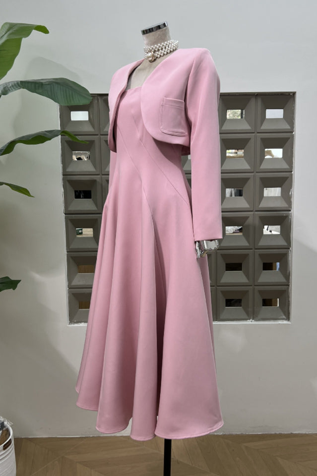 Cora Cropped Jacket + Midi Dress Set | Dress In Beauty Cora Cropped Jacket + Midi Dress Set | Dress In Beauty