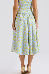 Vintage Floral Print Top + Skirt Set | Dress In Beauty Vintage Floral Print Top + Skirt Set | Dress In Beauty