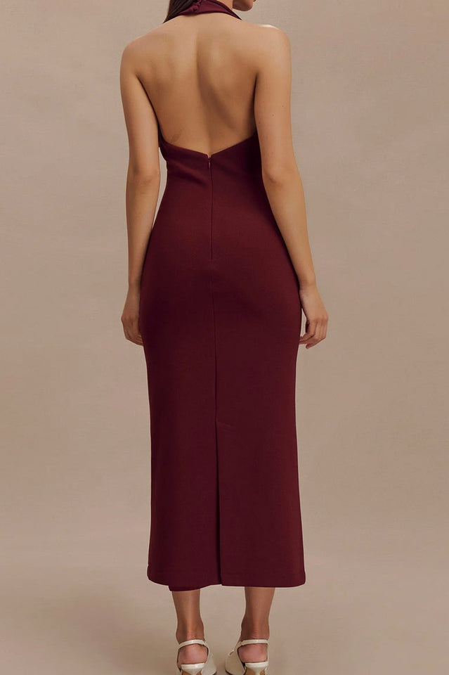 Annita Crepe Halter Midi Dress | Dress In Beauty Annita Crepe Halter Midi Dress | Dress In Beauty