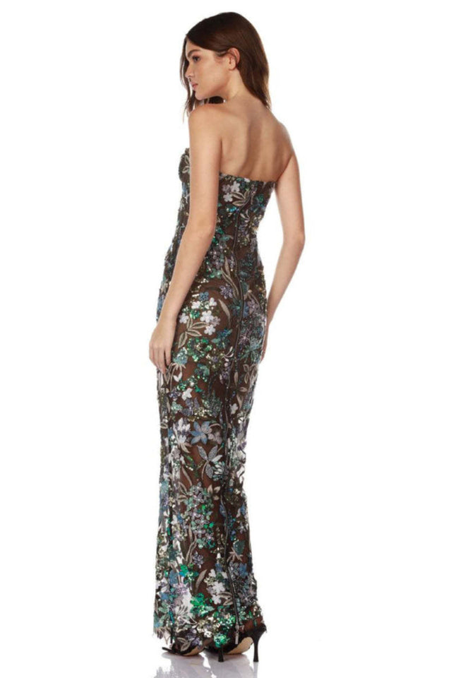 Kamames Strapless Floral Sequined Maxi Dress | Dress In Beauty Kamames Strapless Floral Sequined Maxi Dress | Dress In Beauty