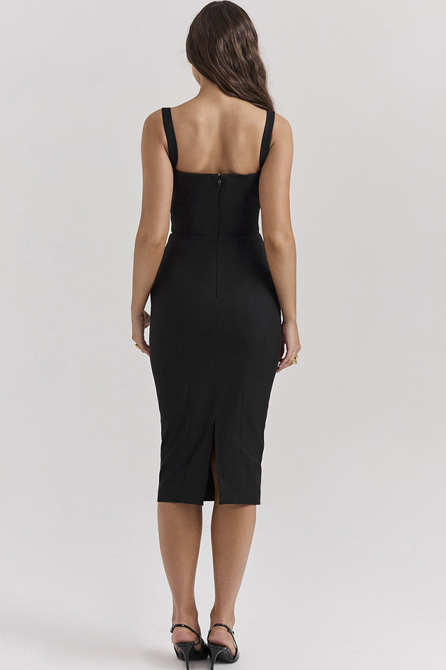 Bellissima Black Sweetheart Midi Dress | Dress In Beauty Bellissima Black Sweetheart Midi Dress | Dress In Beauty