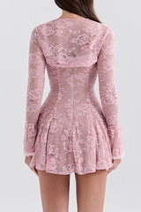 Alice Pink Lace Mini Dress | Dress In Beauty Alice Pink Lace Mini Dress | Dress In Beauty