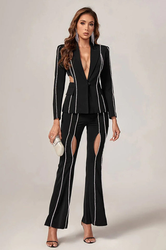 Cut-Out Diamonds Decorated Set | Dress In Beauty Cut-Out Diamonds Decorated Set | Dress In Beauty