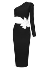 Angelica One-Shoulder Flower Appliqué Dress | Dress In Beauty Angelica One-Shoulder Flower Appliqué Dress | Dress In Beauty