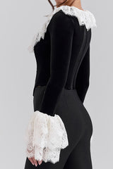 Jacinda Velvet Lace Tunic Top | Dress In Beauty Jacinda Velvet Lace Tunic Top | Dress In Beauty